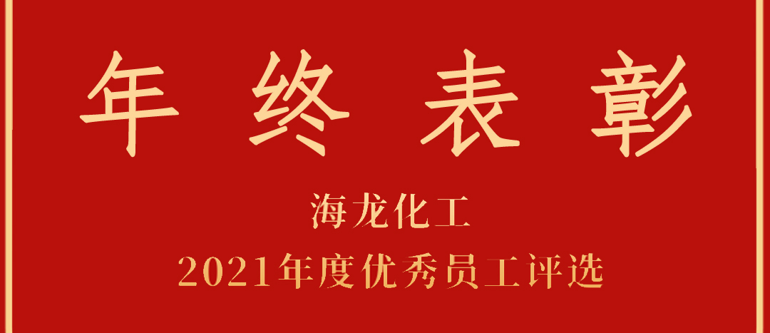 <strong>表彰！海龍化工2021年度優(yōu)秀員工優(yōu)秀部門評(píng)選</strong>
